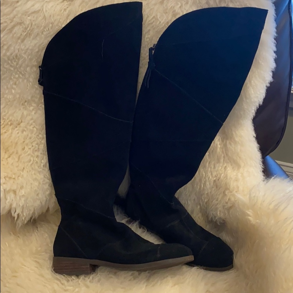 Sole Society black suede boots